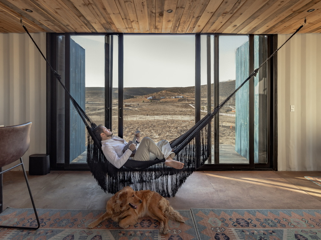Hamaca interior con vistas al Valle